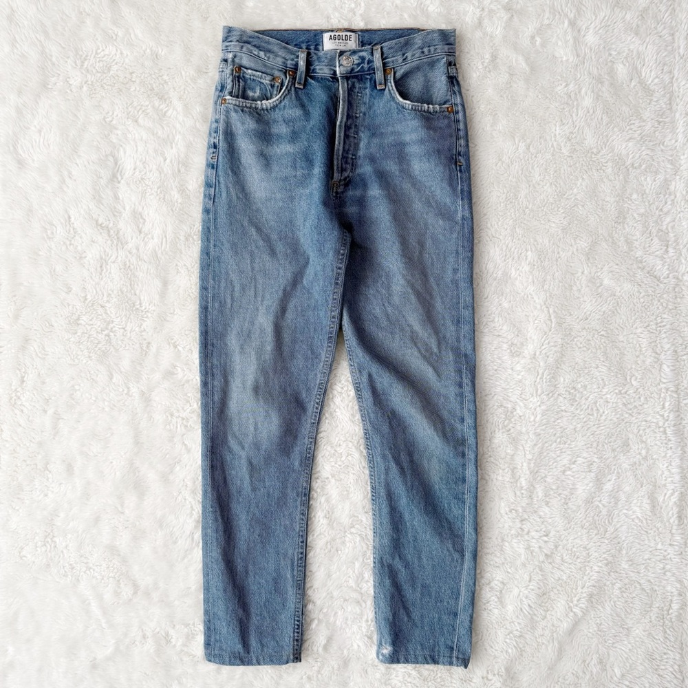 Agolde Woman Blue Feel Good High Rise Cigarette Jeans US24 Contemporary Classic